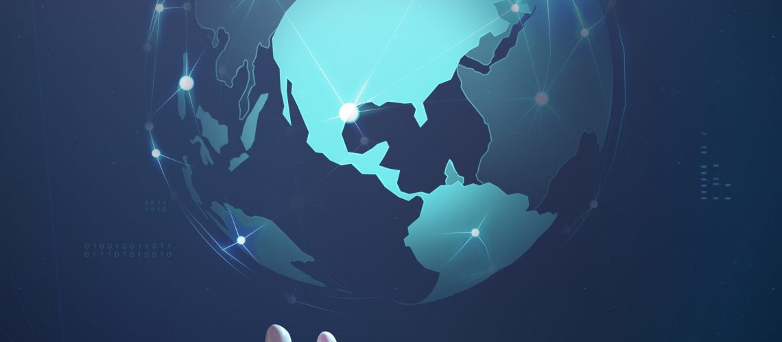 Technology global AI race, information network connection